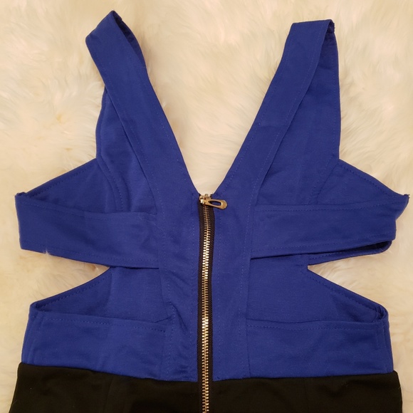 Blue and black bandage dress - Picture 2 of 2